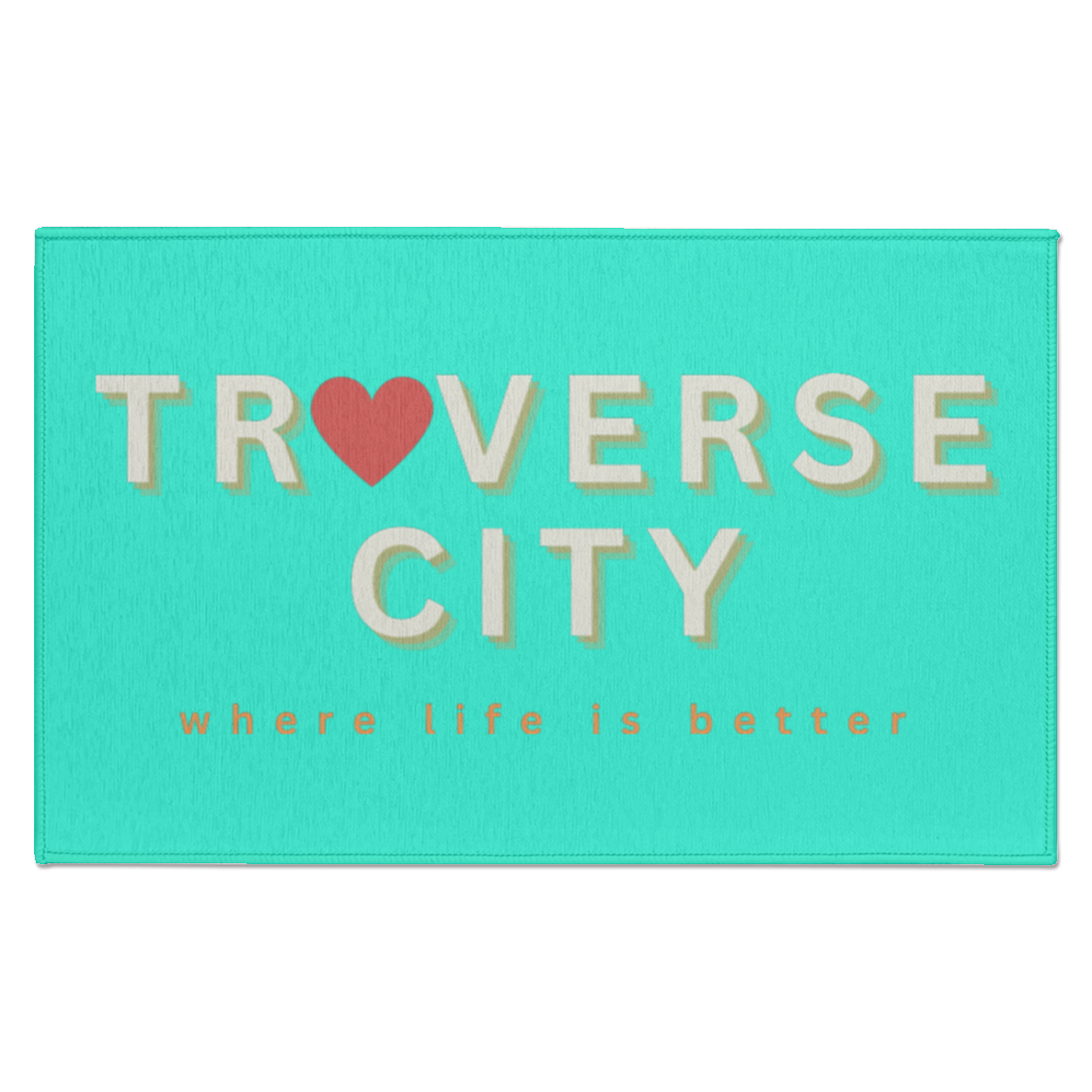 Traverse City ~Where Life is Better Accent Rug