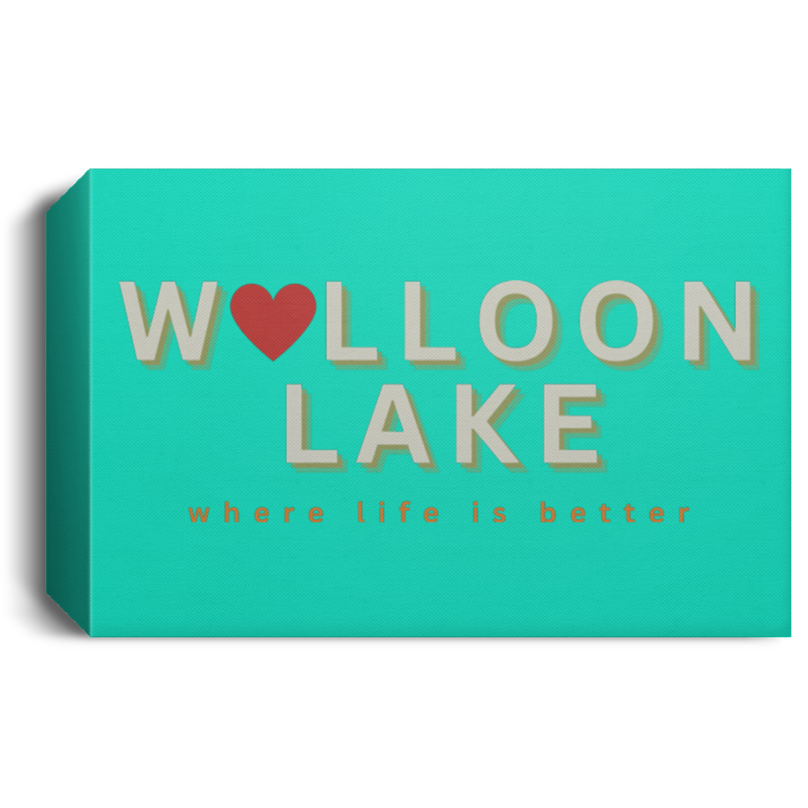 Walloon Lake ~Where Life is Better Deluxe Landscape Canvas