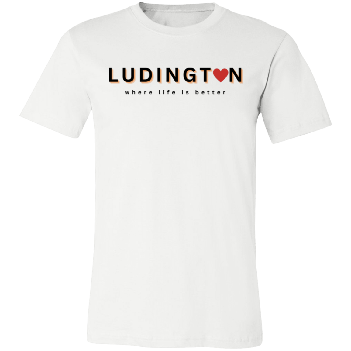 Ludington ~Where Life is Better Unisex Jersey Tee