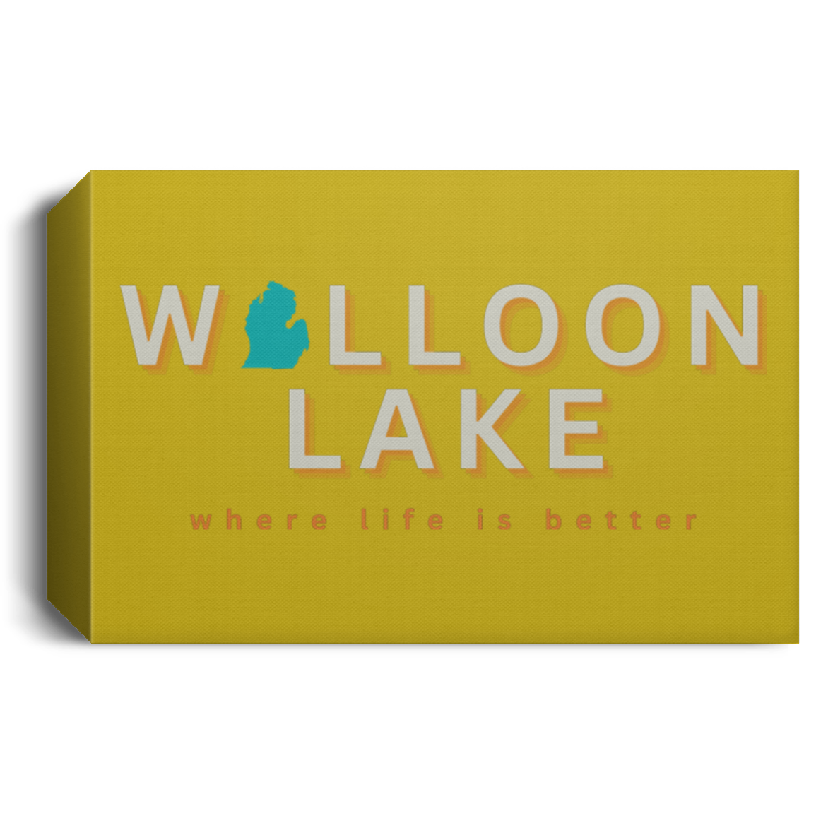Walloon Lake ~Where Life is Better Deluxe Landscape Canvas