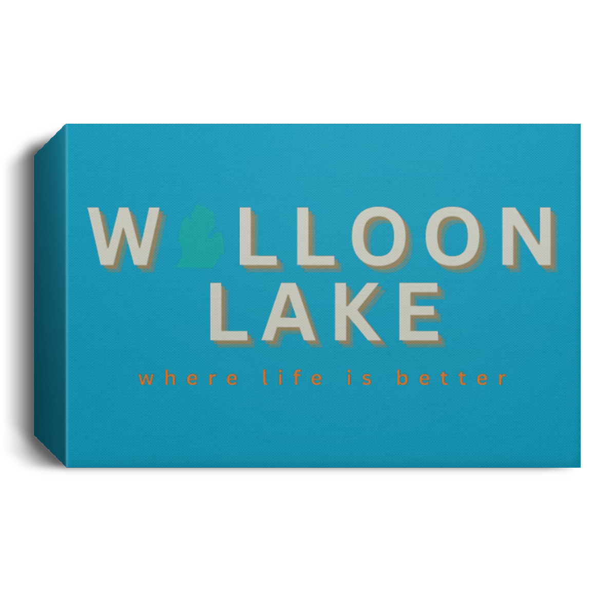 Walloon Lake ~Where Life is Better Deluxe Landscape Canvas
