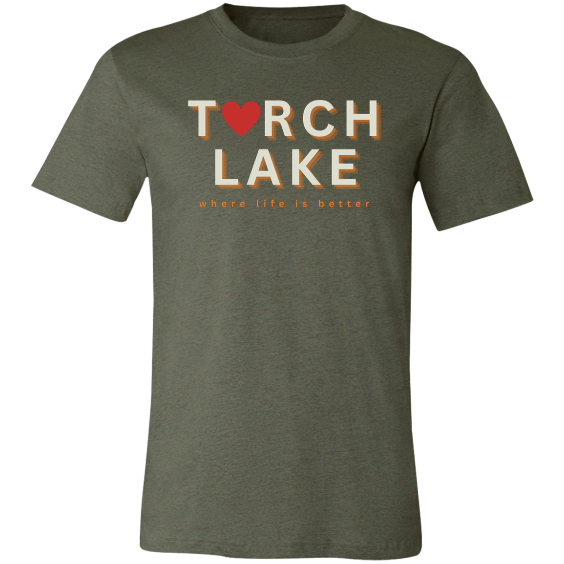Torch Lake ~Where Life is Better Unisex JerseyTee