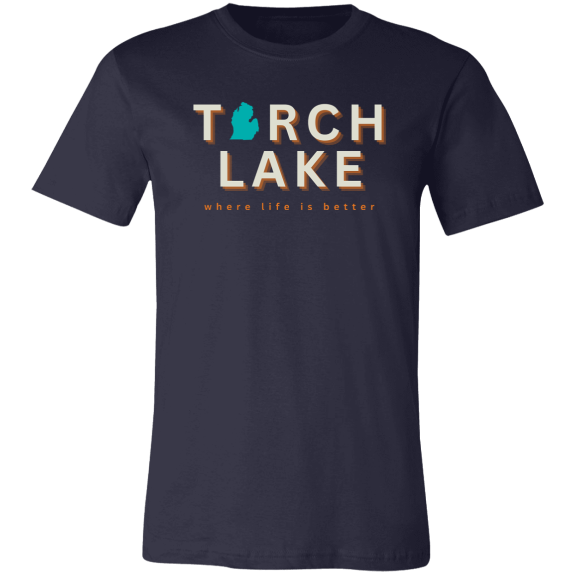 Torch Lake ~Where Life is Better Unisex Jersey Tee