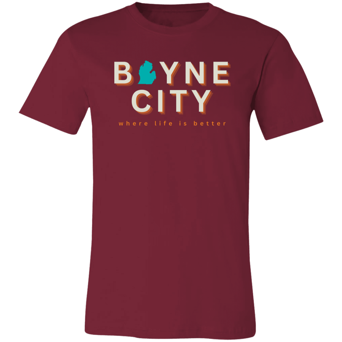 Boyne City ~Where Life is Better Unisex Jersey Tee