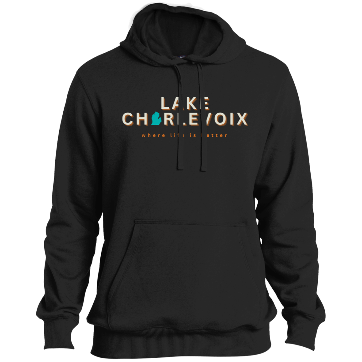 Lake Charlevoix ~Where Life is Better Men's Beachcomber Hoodie