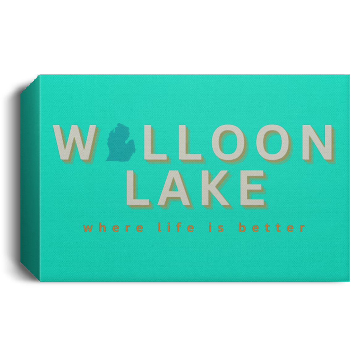Walloon Lake ~Where Life is Better Deluxe Landscape Canvas