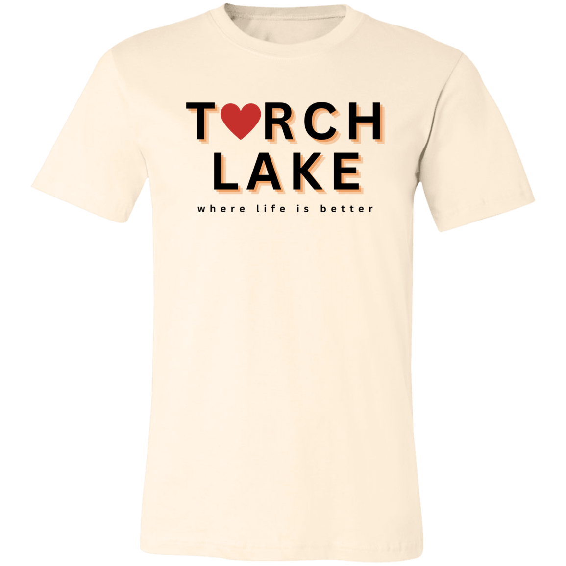 Torch Lake ~Where Life is Better Unisex Jersey Tee
