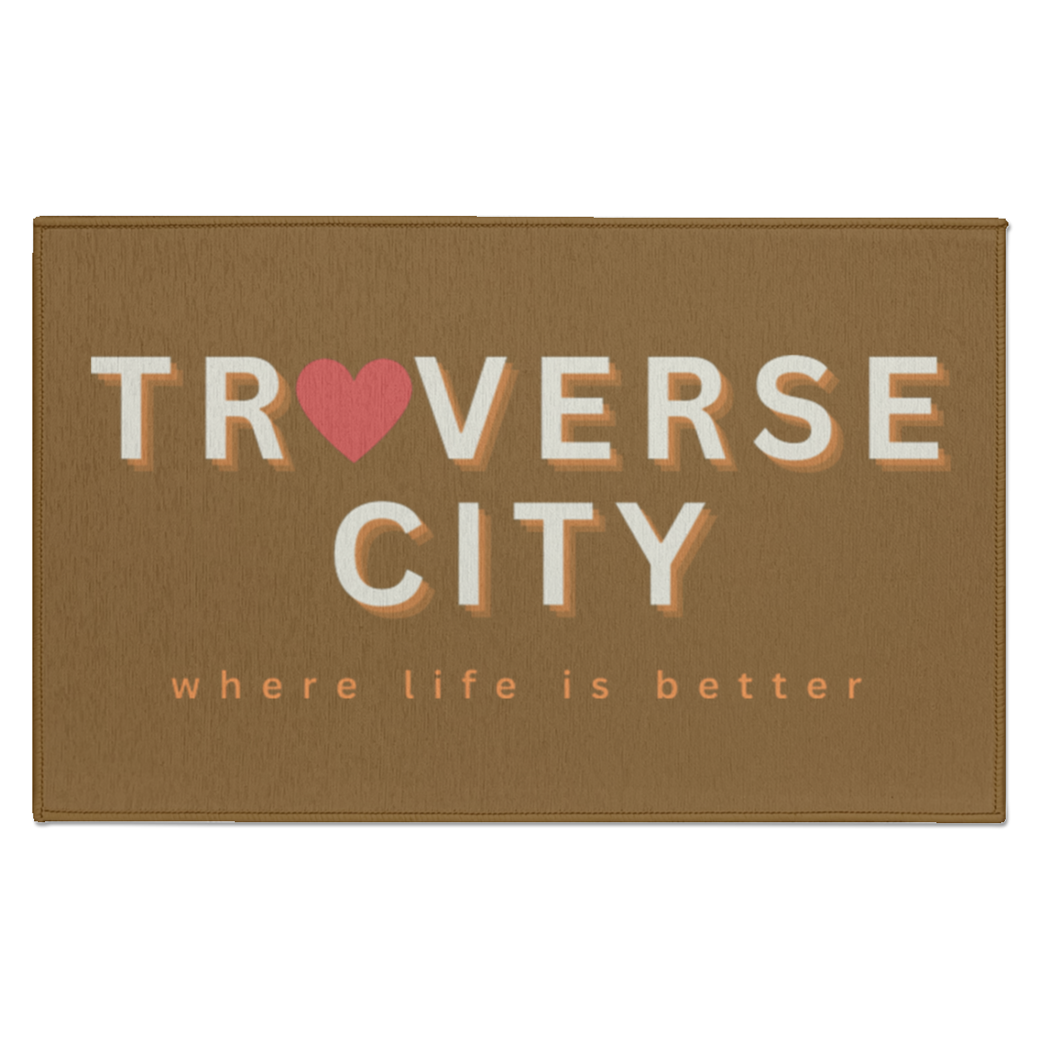 Traverse City ~Where Life is Better Accent Rug