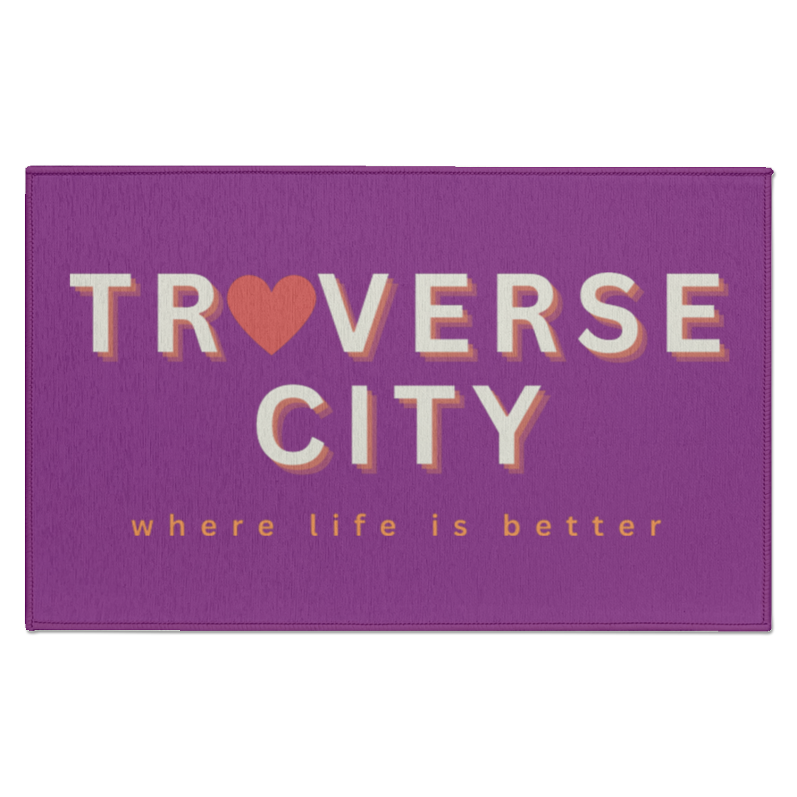 Traverse City ~Where Life is Better Accent Rug