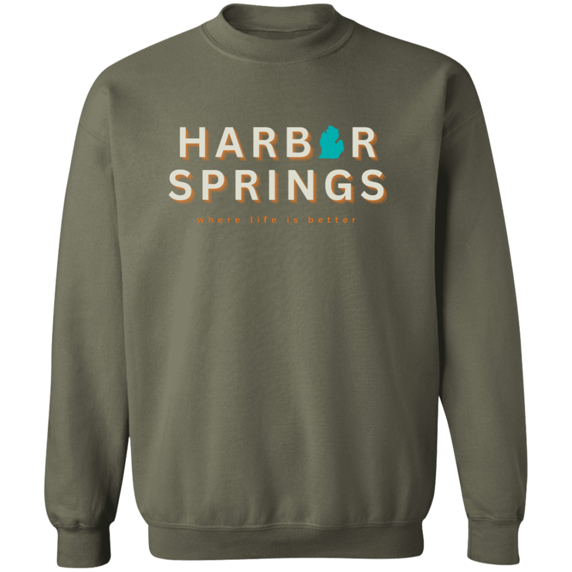 Harbor Springs ~Where Life is Better Crewneck Pullover Sweatshirt