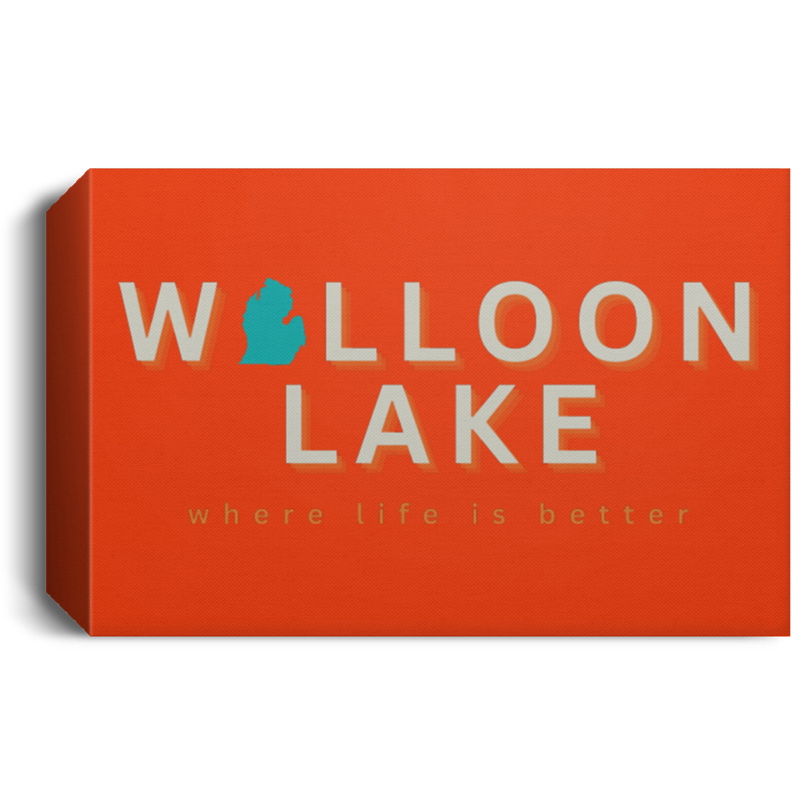 Walloon Lake ~Where Life is Better Deluxe Landscape Canvas