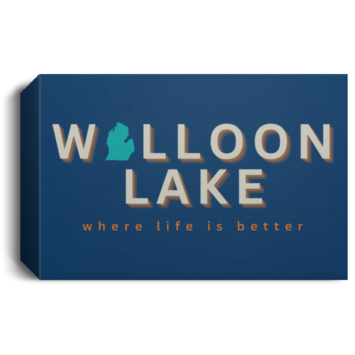 Walloon Lake ~Where Life is Better Deluxe Landscape Canvas