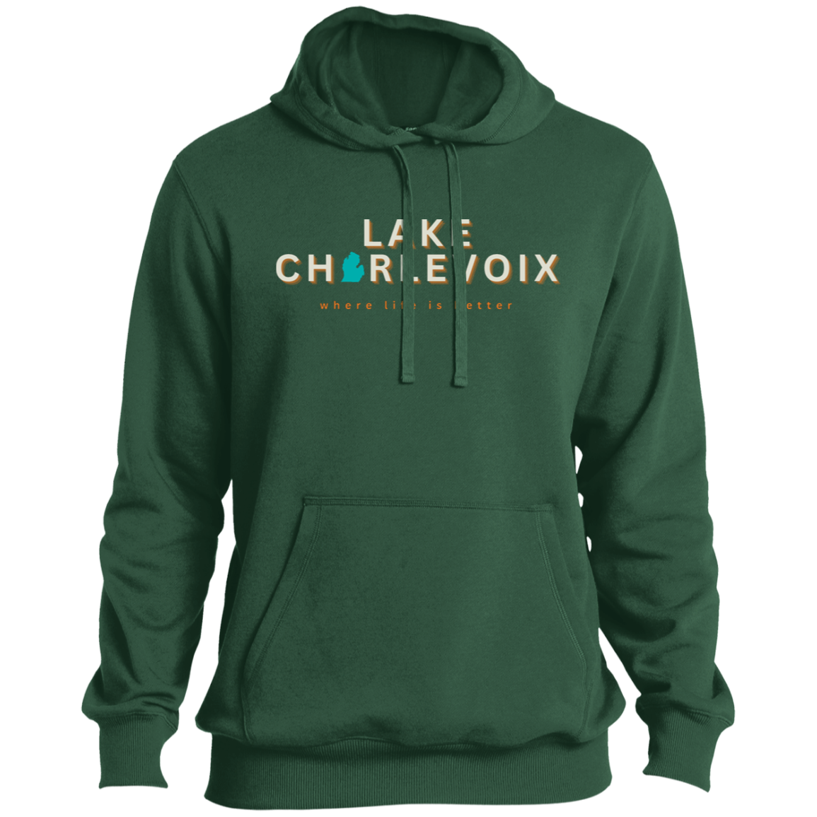 Lake Charlevoix ~Where Life is Better Men's Beachcomber Hoodie