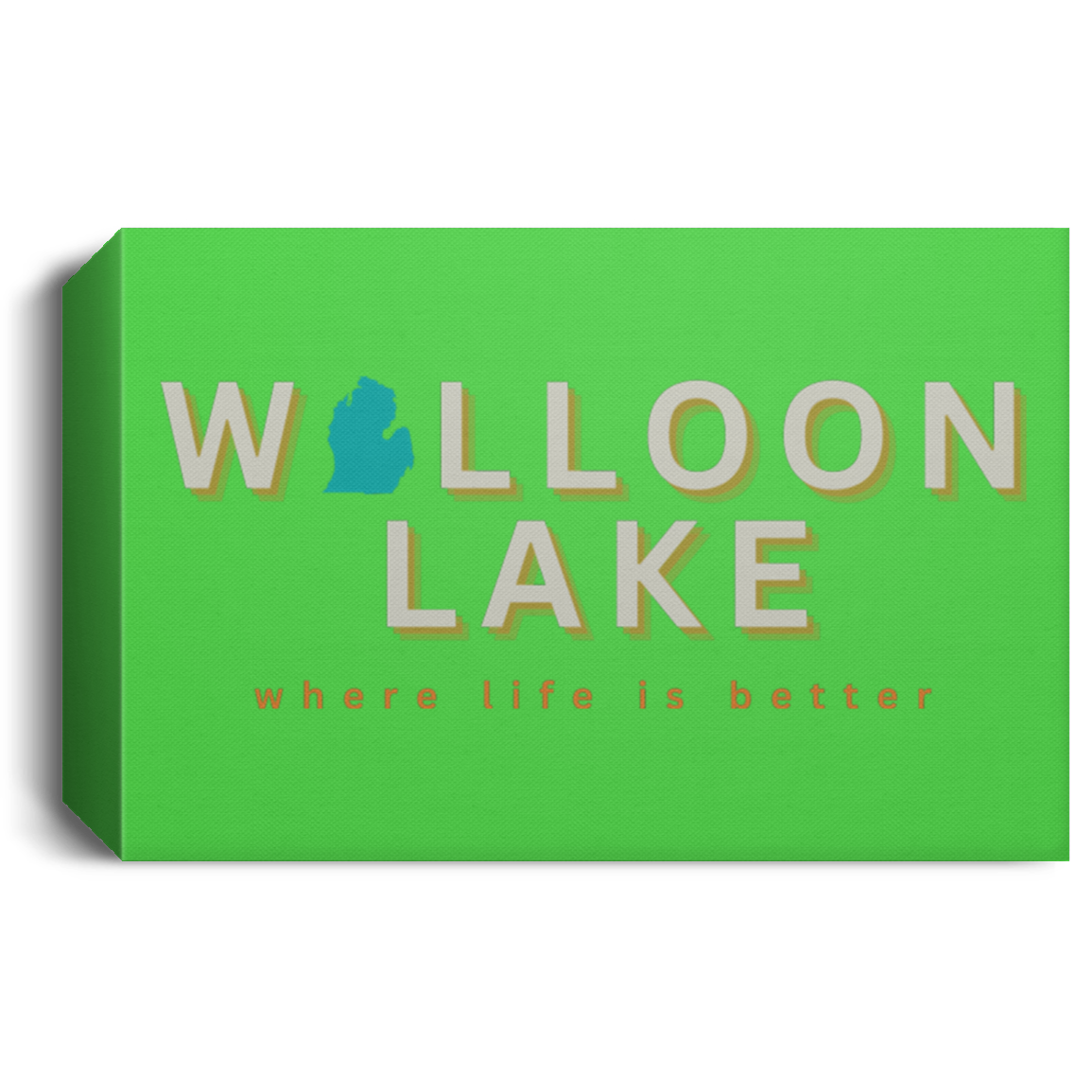 Walloon Lake ~Where Life is Better Deluxe Landscape Canvas