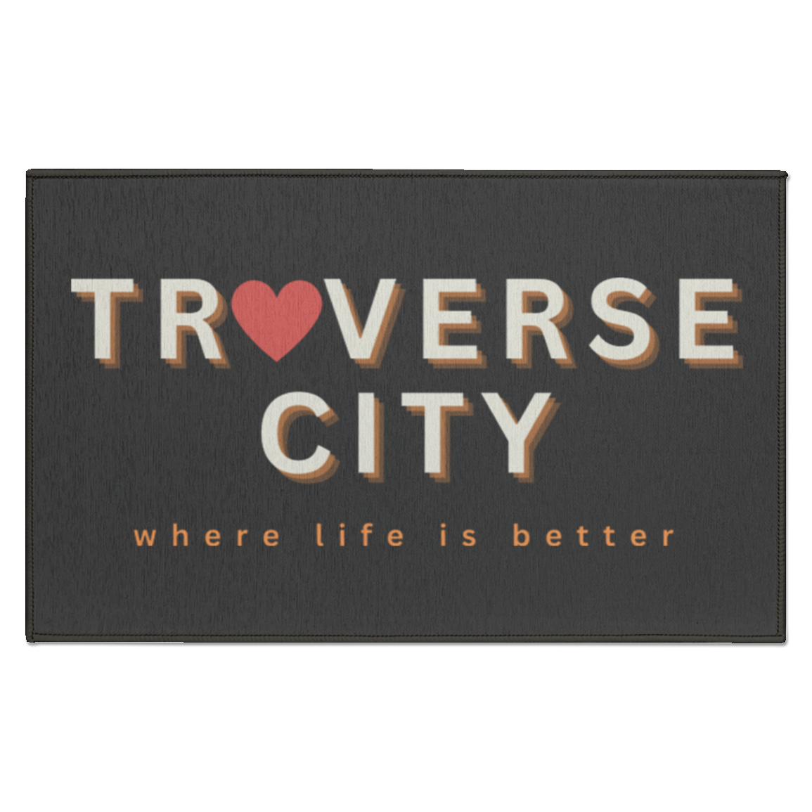 Traverse City ~Where Life is Better Accent Rug