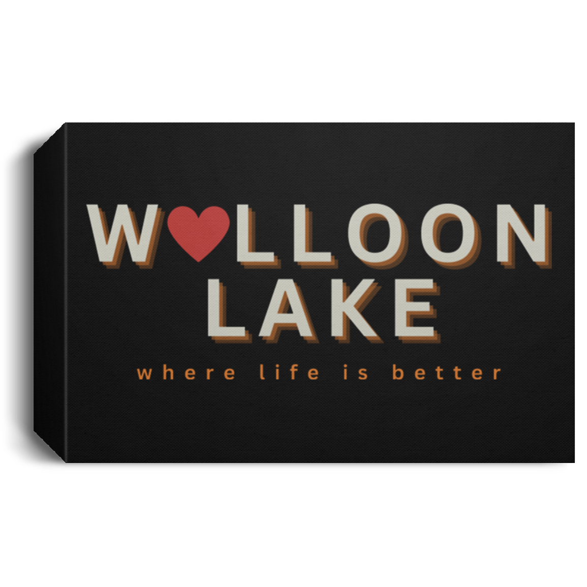 Walloon Lake ~Where Life is Better Deluxe Landscape Canvas