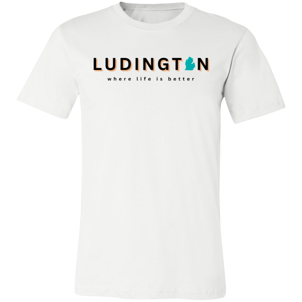 Ludington ~Where Life is Better Unisex Jersey Tee