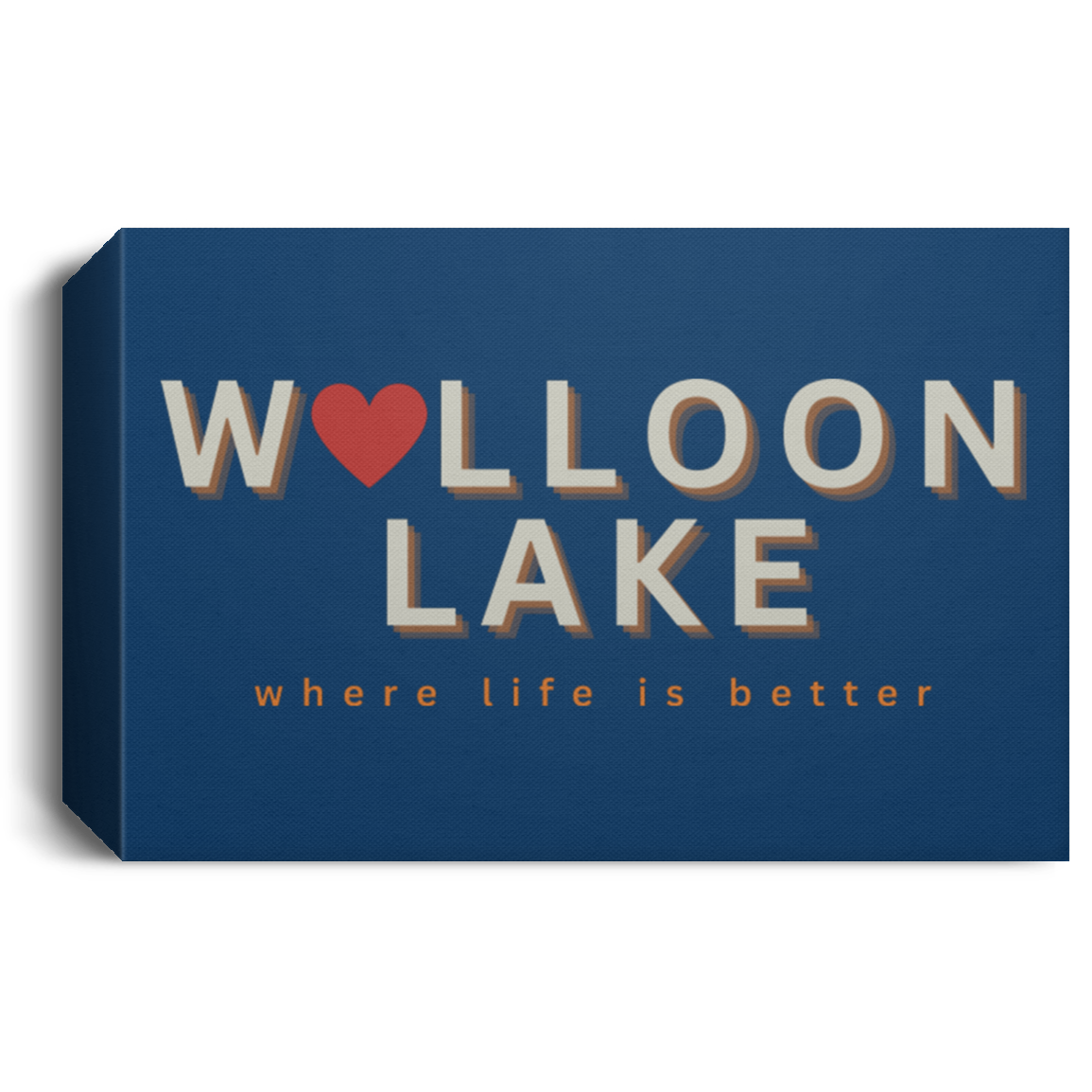 Walloon Lake ~Where Life is Better Deluxe Landscape Canvas