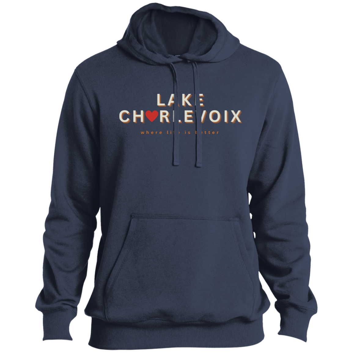 Lake Charlevoix ~Where Life is Better Men's Beachcomber Hoodie