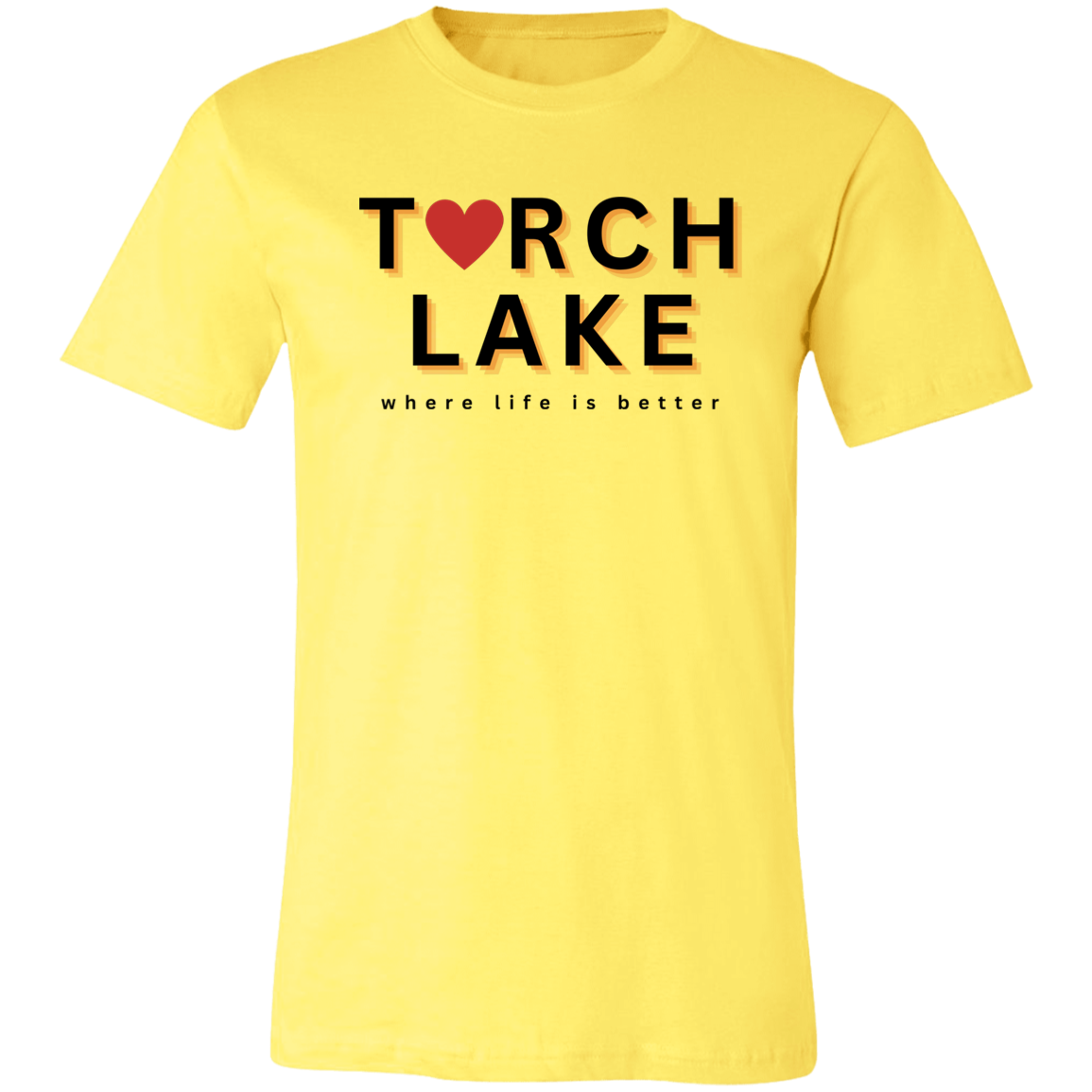 Torch Lake ~Where Life is Better Unisex Jersey Tee