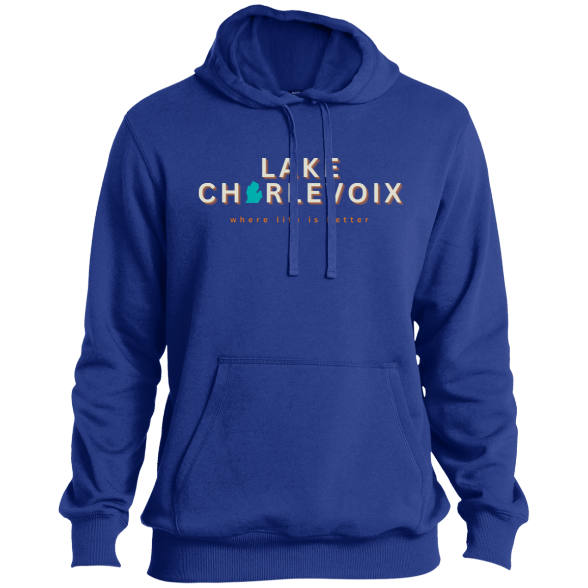 Lake Charlevoix ~Where Life is Better Men's Beachcomber Hoodie