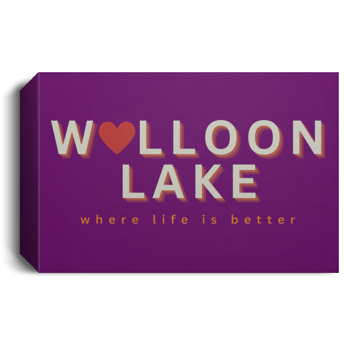 Walloon Lake ~Where Life is Better Deluxe Landscape Canvas