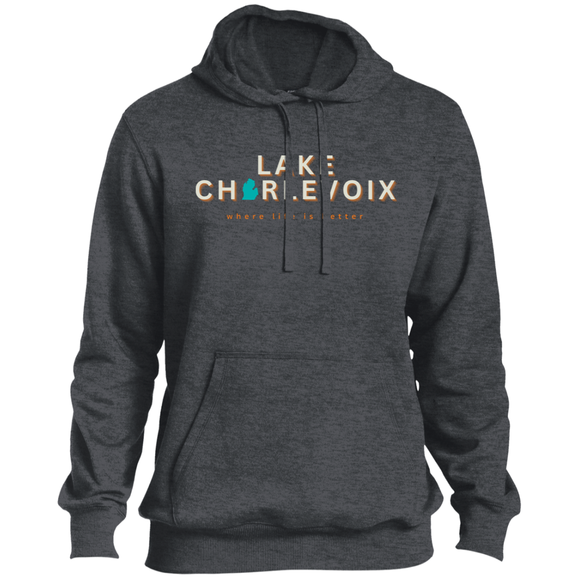 Lake Charlevoix ~Where Life is Better Men's Beachcomber Hoodie