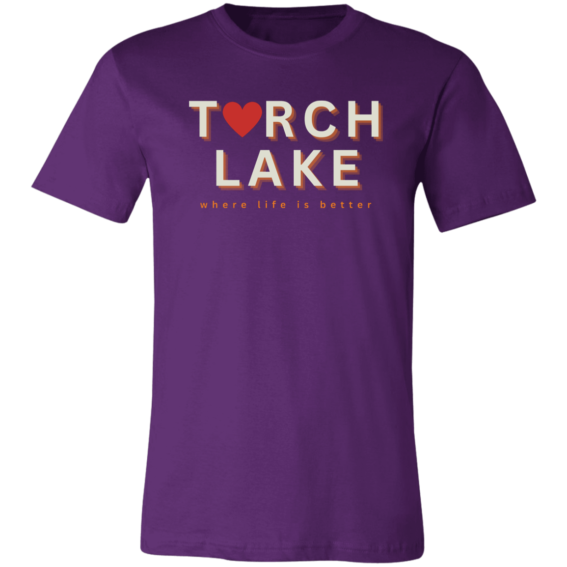 Torch Lake ~Where Life is Better Unisex JerseyTee