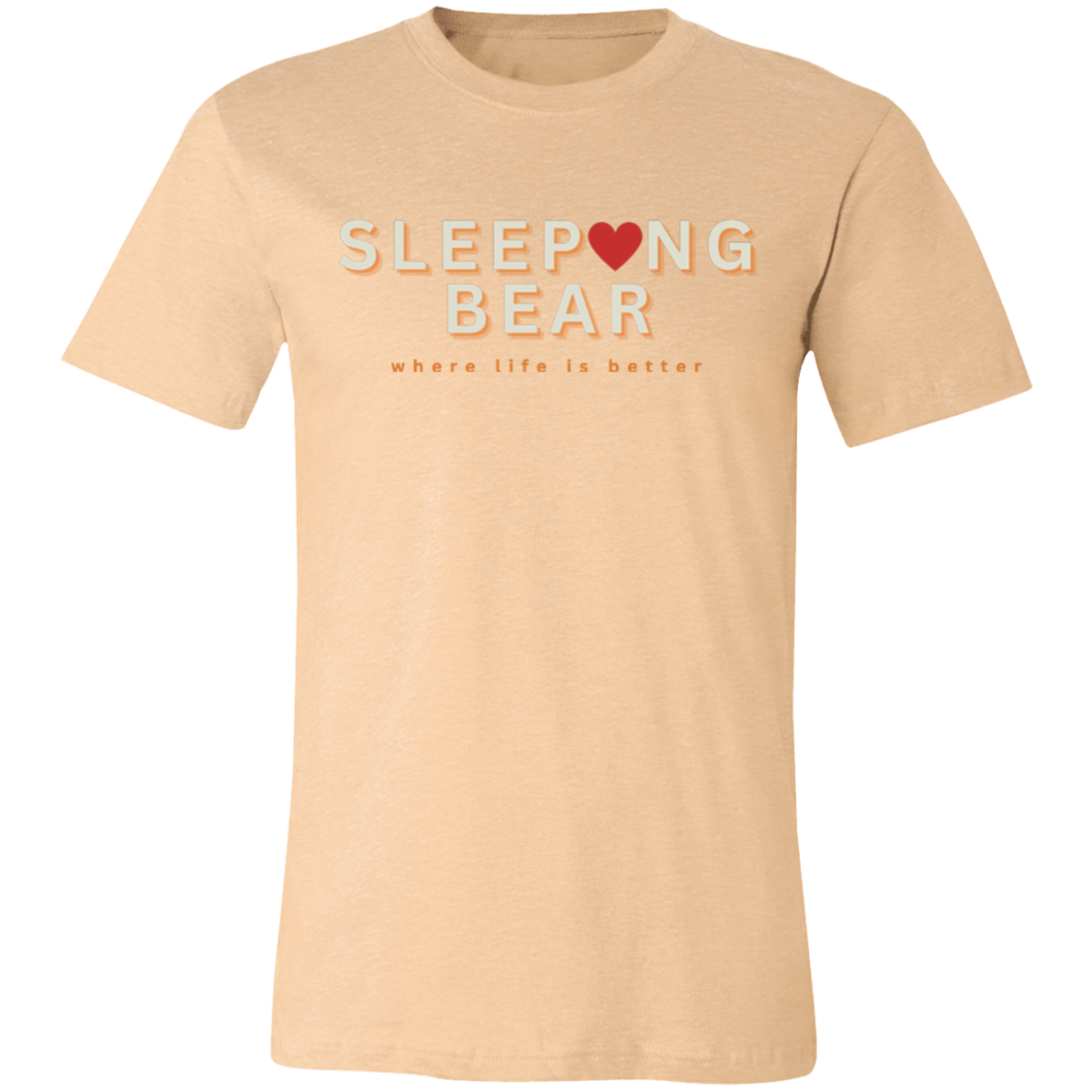 Sleeping Bear ~Where Life is Better Unisex Jersey Tee