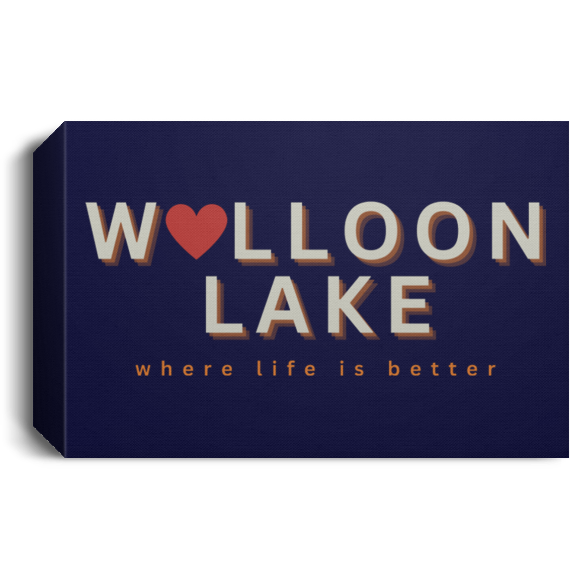 Walloon Lake ~Where Life is Better Deluxe Landscape Canvas