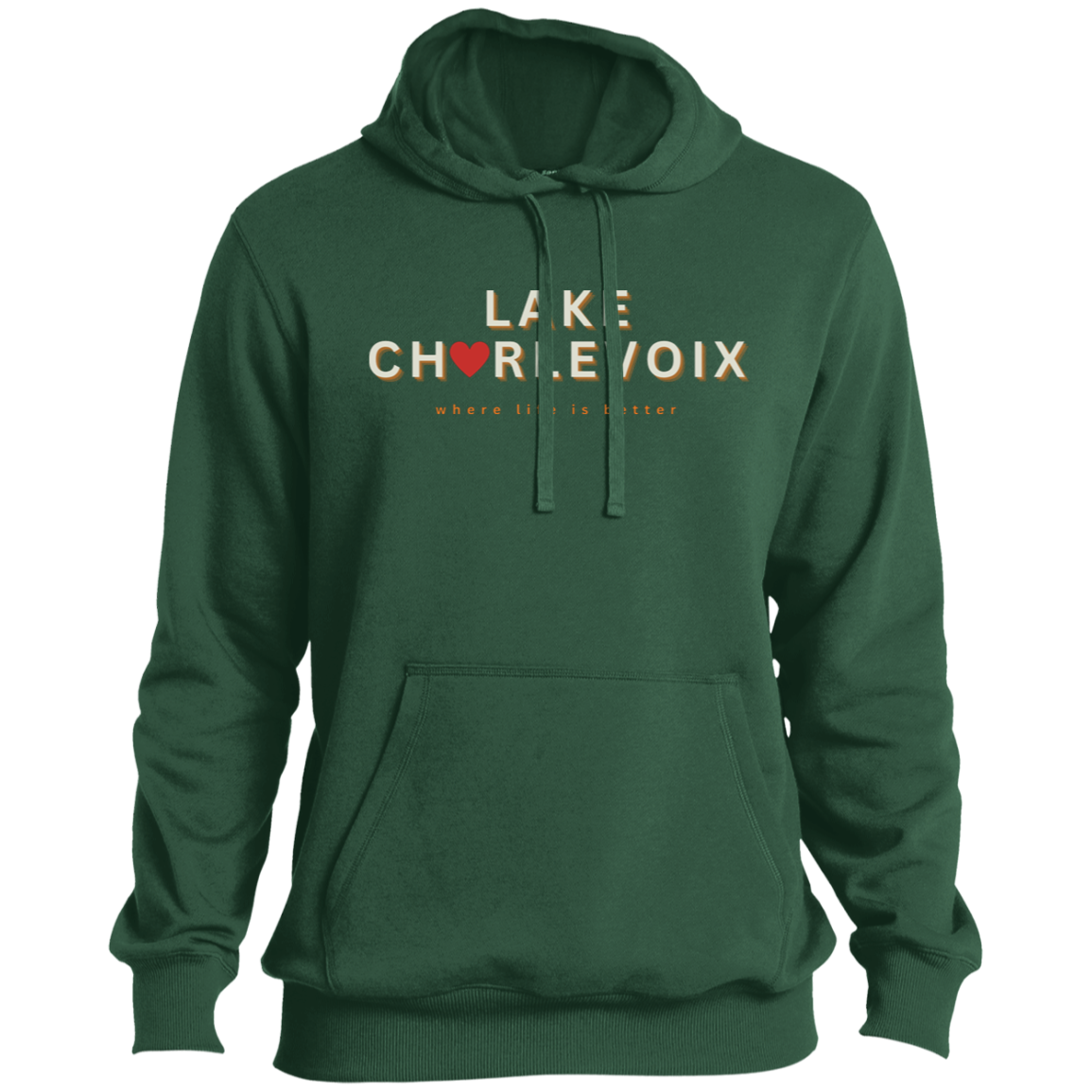 Lake Charlevoix ~Where Life is Better Men's Beachcomber Hoodie