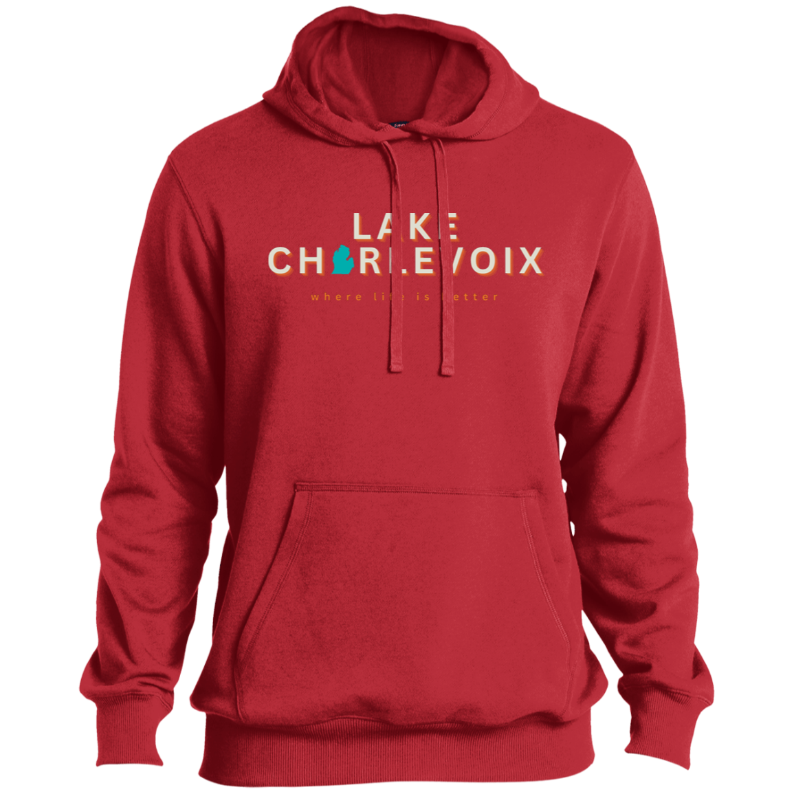Lake Charlevoix ~Where Life is Better Men's Beachcomber Hoodie