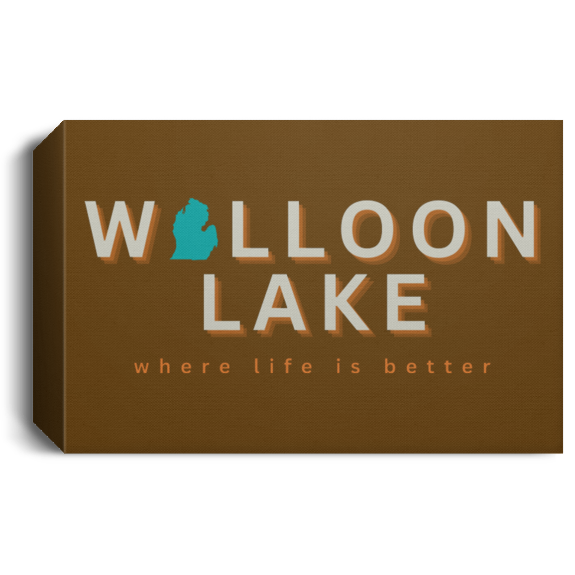 Walloon Lake ~Where Life is Better Deluxe Landscape Canvas