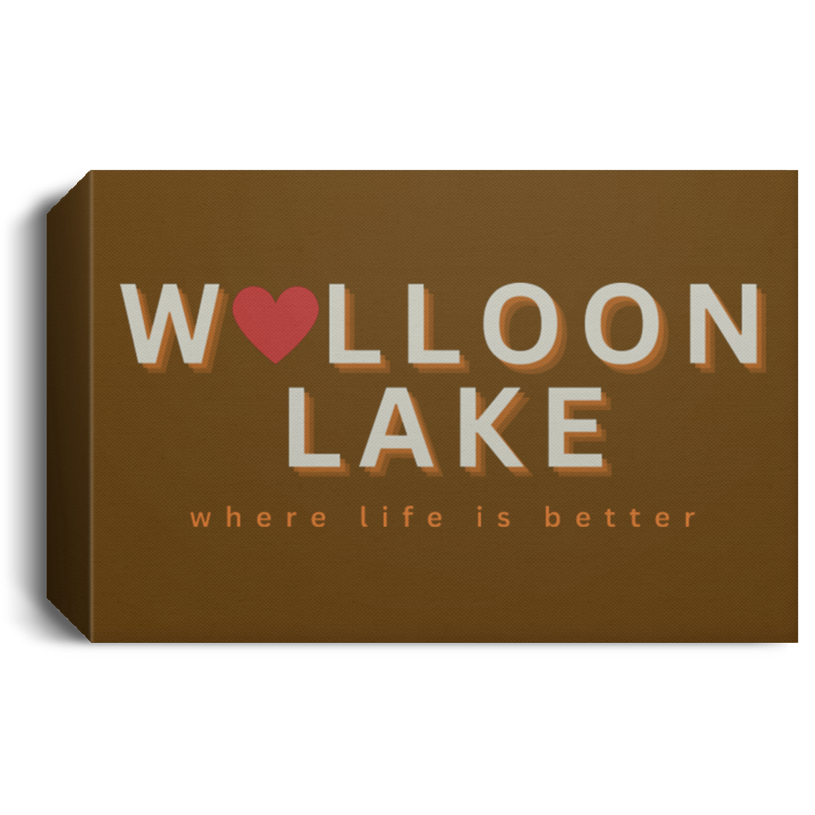 Walloon Lake ~Where Life is Better Deluxe Landscape Canvas