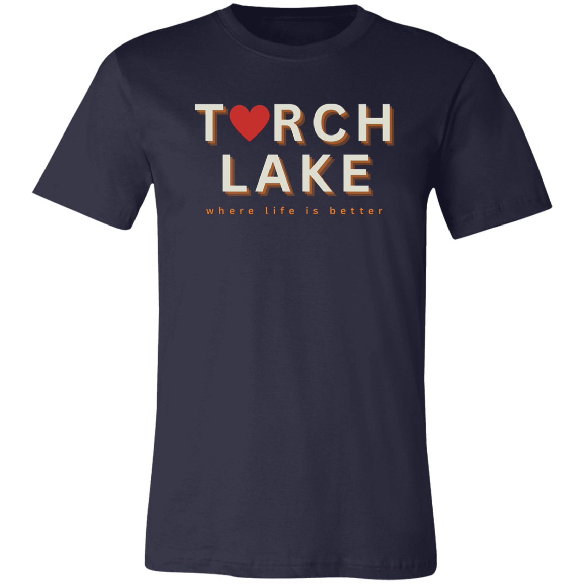 Torch Lake ~Where Life is Better Unisex JerseyTee