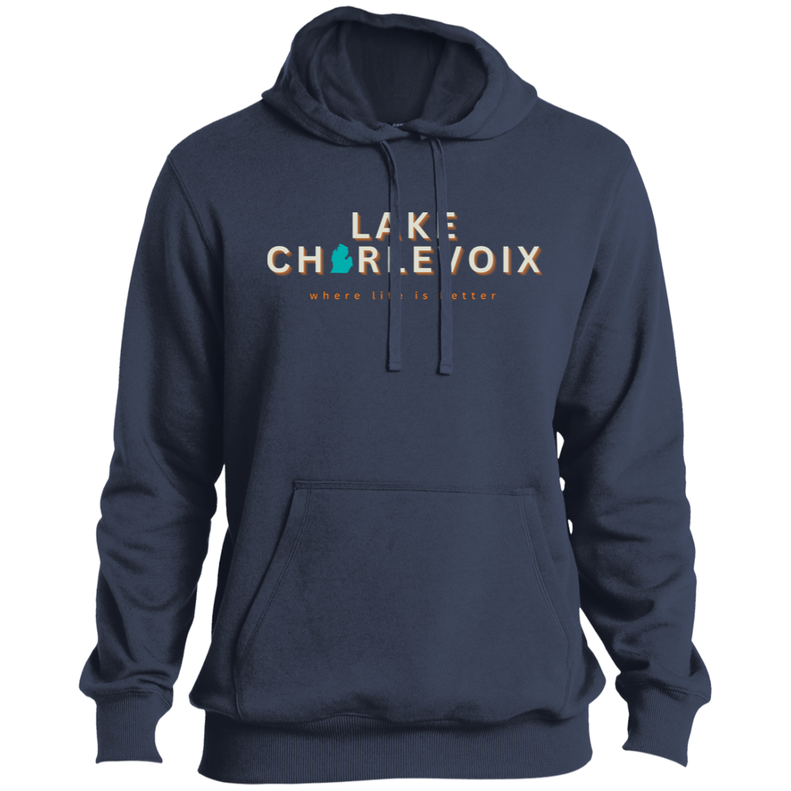 Lake Charlevoix ~Where Life is Better Men's Beachcomber Hoodie