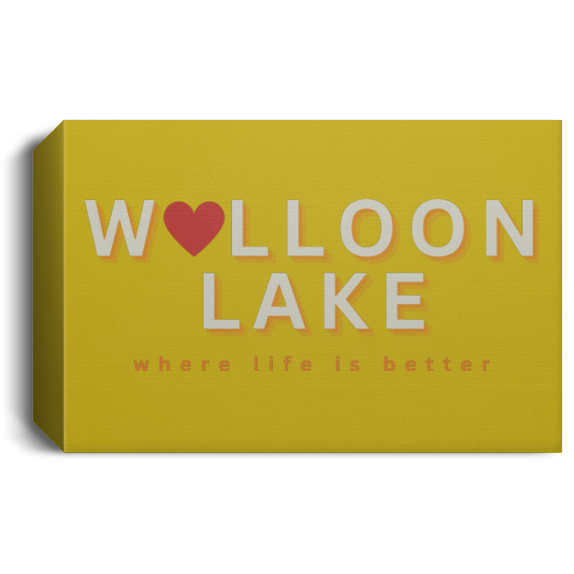 Walloon Lake ~Where Life is Better Deluxe Landscape Canvas