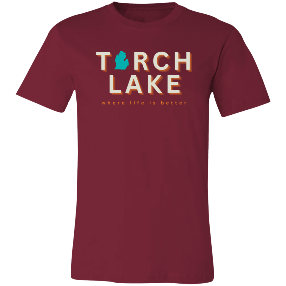 Torch Lake ~Where Life is Better Unisex Jersey Tee