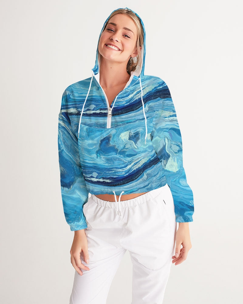 Leland Blue Treasure Women's Cropped Windbreaker