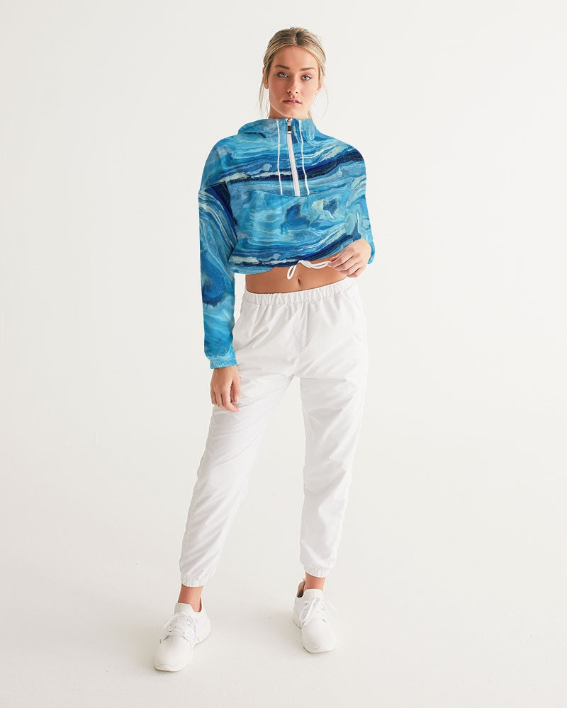 Leland Blue Treasure Women's Cropped Windbreaker