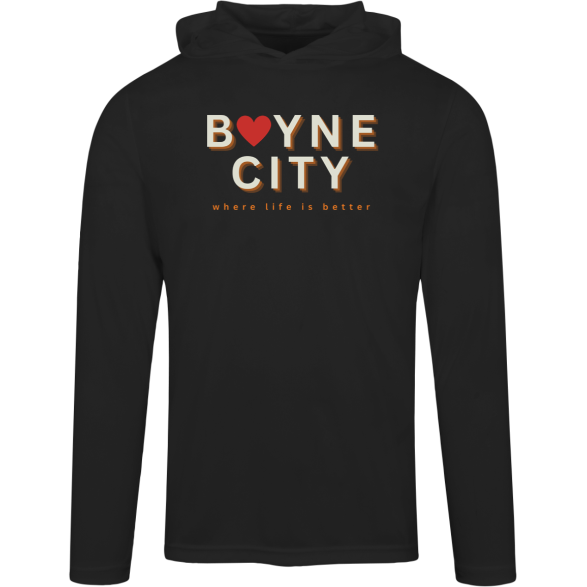 Boyne City-Where Life is Better Men's Super-Lite Performance Hoodie