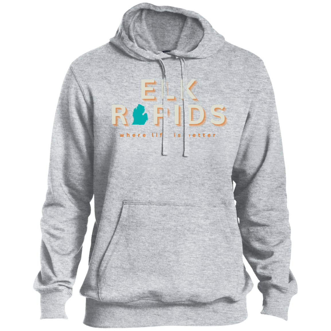 Elk Rapids ~ Where Life is Better Beachcomber Men's Hoodie