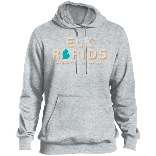 Elk Rapids ~ Where Life is Better Beachcomber Men's Hoodie