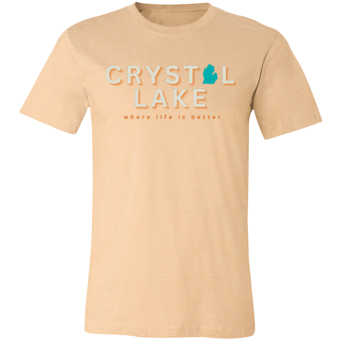 Crystal Lake ~Where Life is Better Unisex Jersey Tee