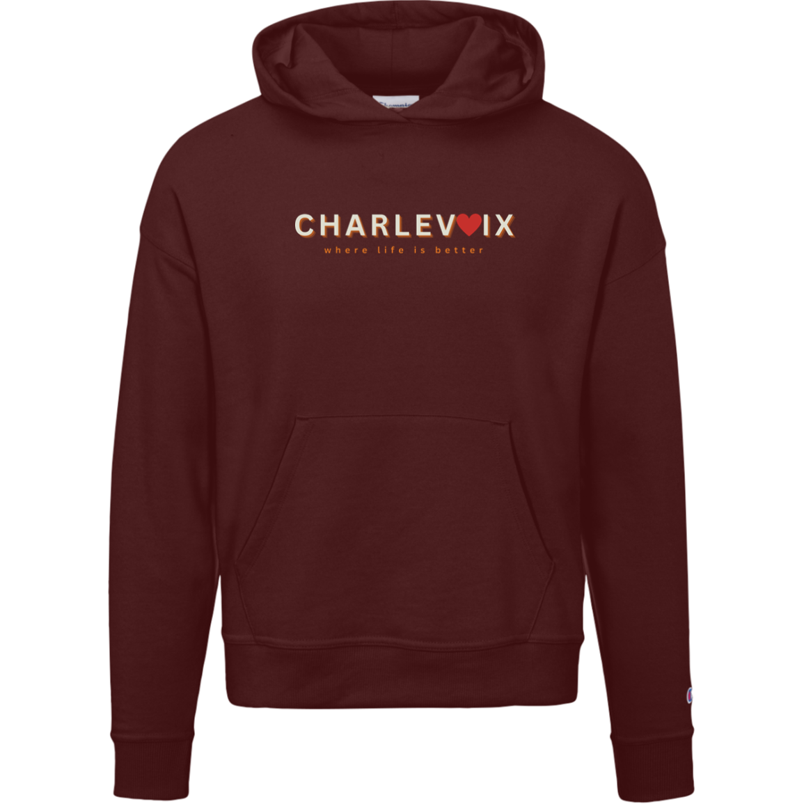 Charlevoix~Where Life is Better Women's Beachcomber Hoodie