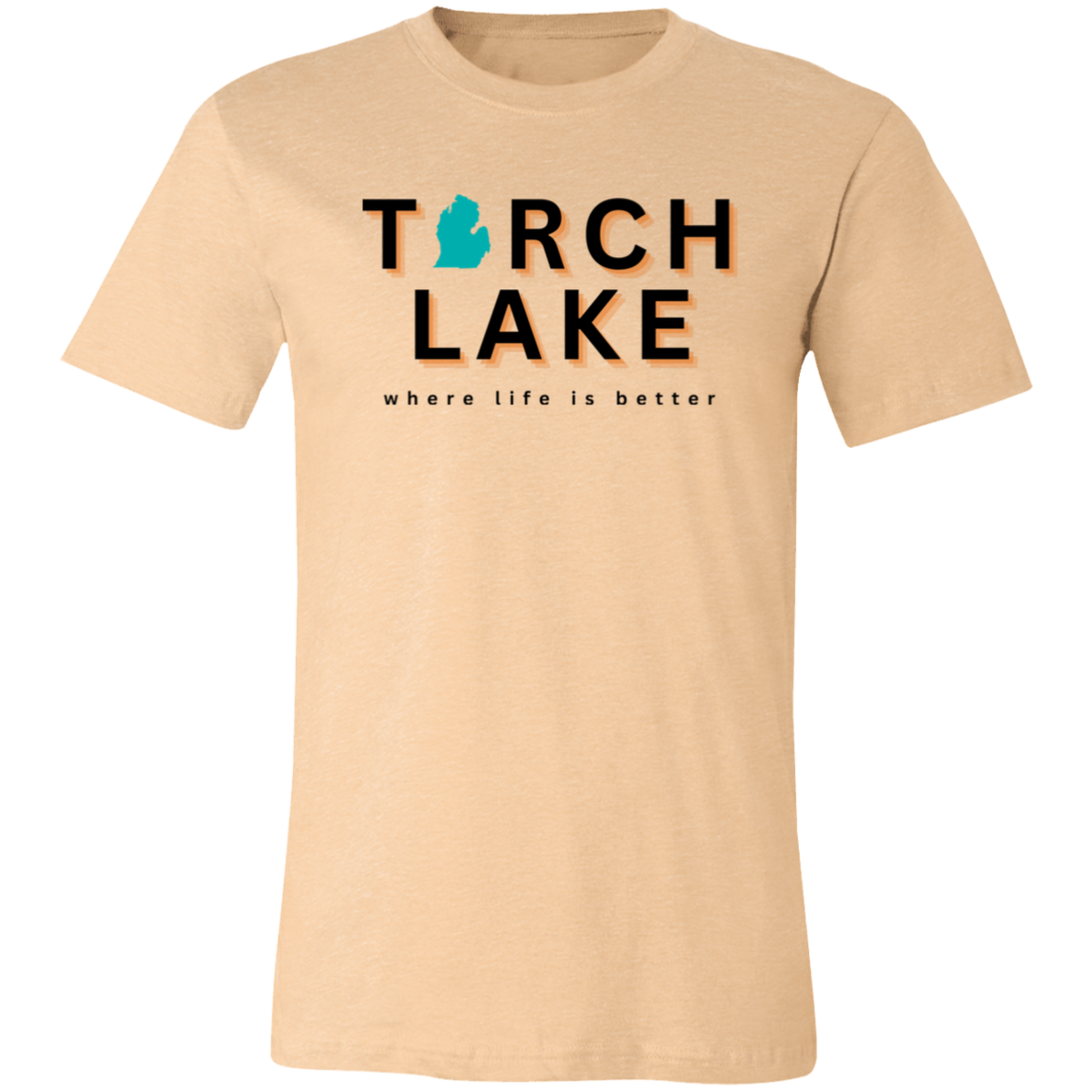 Torch Lake ~Where Life is Better  Unisex Jersey Tee