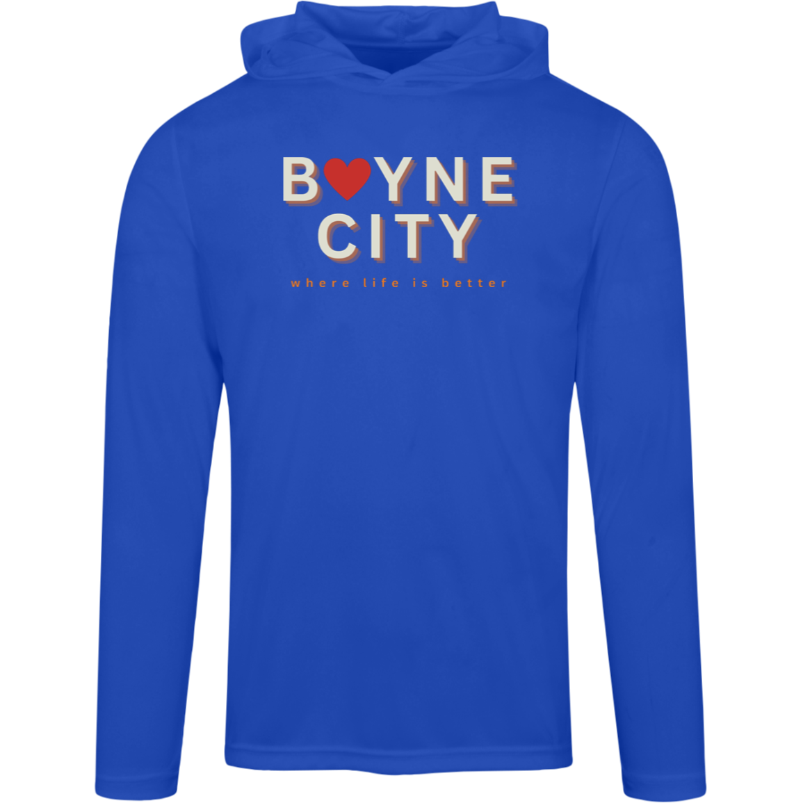 Boyne City-Where Life is Better Men's Super-Lite Performance Hoodie