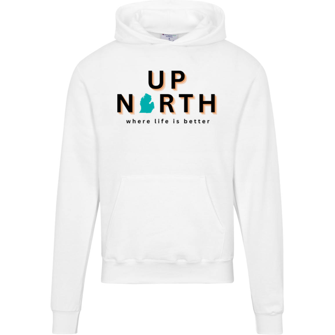 Up North~Where Life is  Better Men's Beachcomber Hoodie