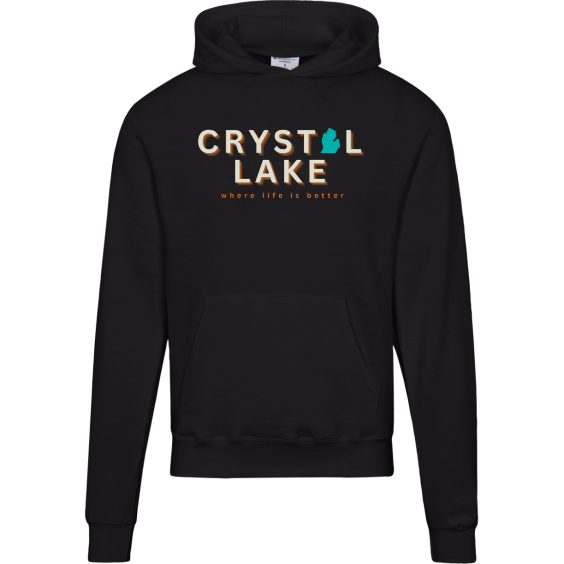 Crystal Lake~Where Life is Better Men's Beachcomber Hoodie