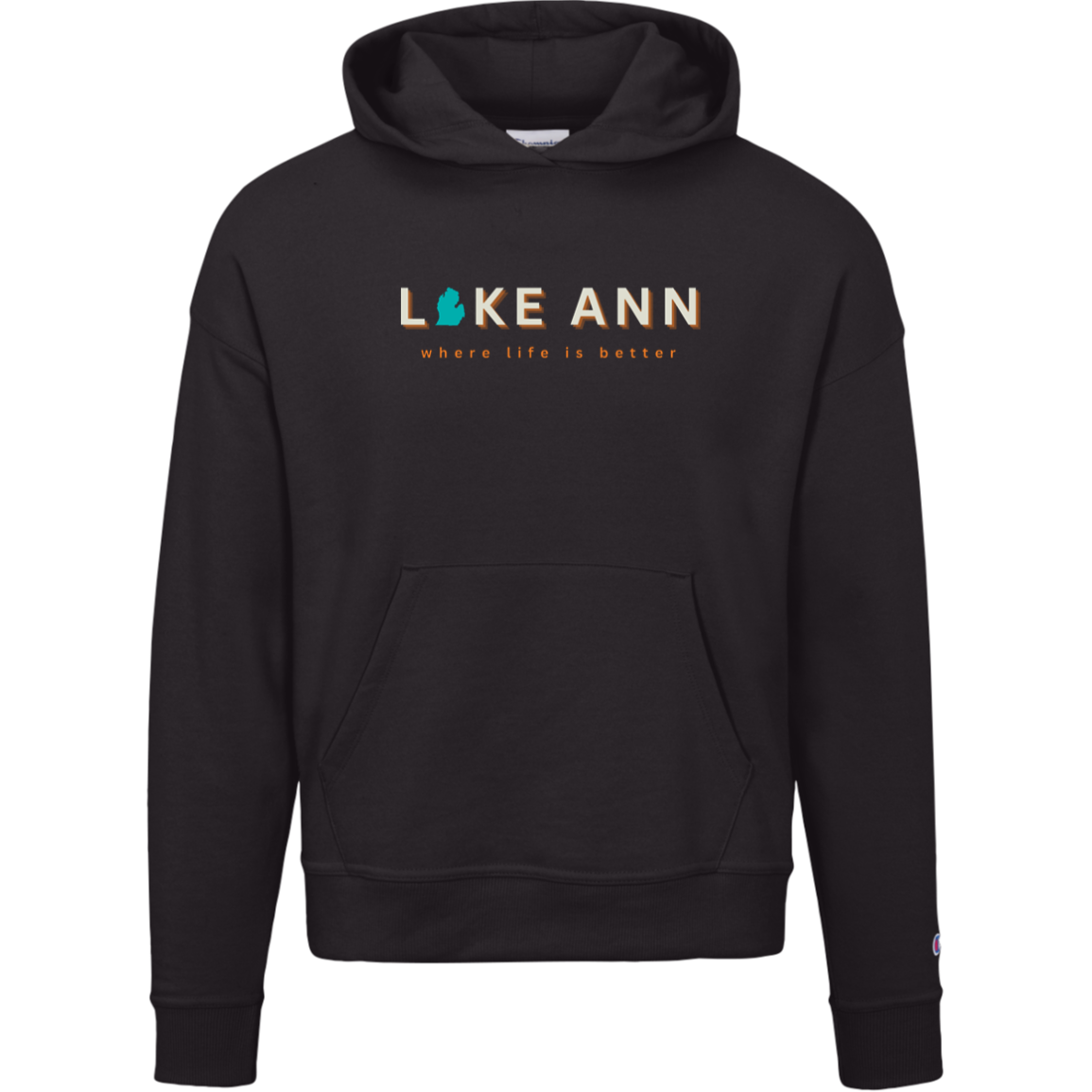 Lake Ann ~Where Life is Better women's Luxury Hoodie